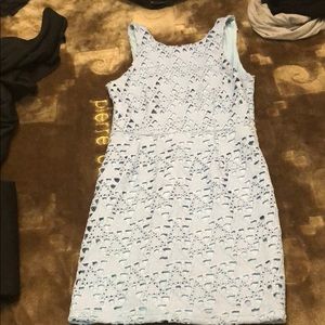 Mini sky blue dress